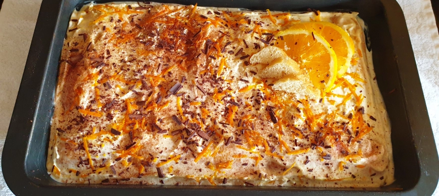 Tiramisú a la naranja