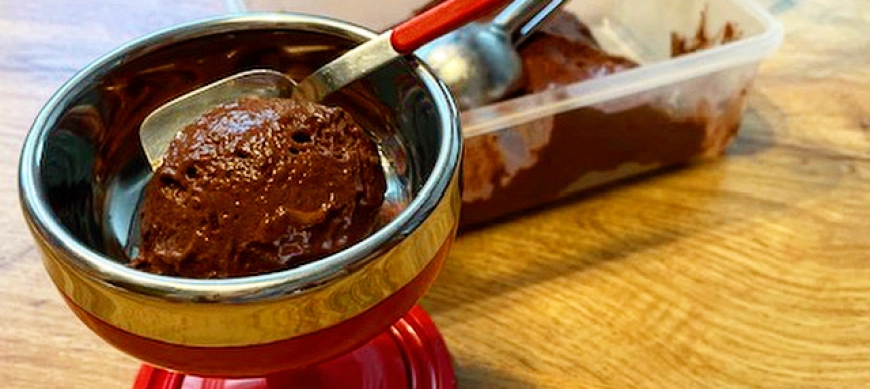 HELADO DE CHOCOLATE SANO CON THERMOMIX