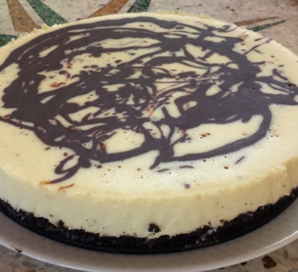 Tarta de queso marmolada con Thermomix®