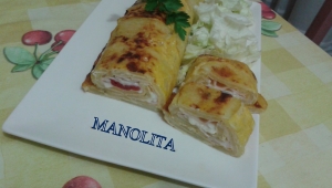 ROLLO TORTILLA DE PATATAS RELLENO Thermomix®
