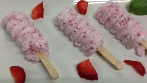 Semifrío de fresa
