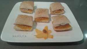 CANAPÉS DE CALABAZA CONFITADA CON FOIE CON Thermomix®