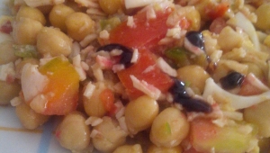 SALPICON DE LEGUMBRES CON PALITOS DE CANGREJOS CON Thermomix®